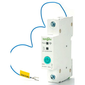Jistič 40A 1P s ovládáním wifi na DIN lištu AT-Q-SR140WE, 90-260AC