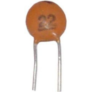 22pF/50V, RM=5, keramický kondenzátor
