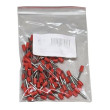 Dutinka pro kabel 1mm2 červená (E1010), balení 100ks