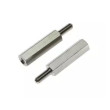 Distanční sloupek kovový DA7 M4x20mm, niklovaný
