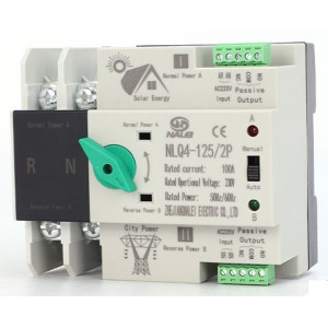 Automatický přepínač sítí - napájení 2P 230V 40A - NLQ4-125/2P pro FVE