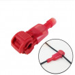 Procvakávací svorka s fastonem červená pro kabel 0.5-1mm
