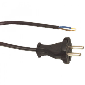 Flexo kabel 7.0m 2x0.75 - černý