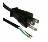 Kabel NEMA 5-15 (B) vidlice, vodiče 3,5m černá PVC 3x16AWG