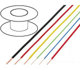 Kabel FLRY licna CU 0,5mm2 PVC černá 60V