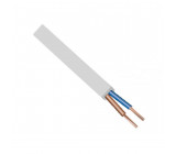 Kabel H03VVH2-F 2X0,75 bílá (plochý)