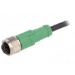 Kabel: pro snímače/automatizaci M12 PIN: 5 přímý 1,5m zástrčka