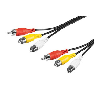 Kabel RCA vidlice x3,z obou stran 1,5m