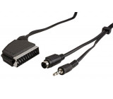 Kabel SCART - S-VHS JACK 3,5mm 10m kabel k propojení TV s PC