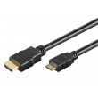 Kabel HDMI 1.4 HDMI mini vidlice - HDMI vidlice 1m černá