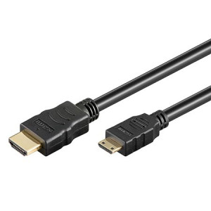 Kabel HDMI 1.4 HDMI mini vidlice - HDMI vidlice 2m černá