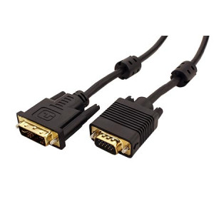 Kabel D-Sub 15pin HD vidlice, DVI-I (24+5) vidlice 2m