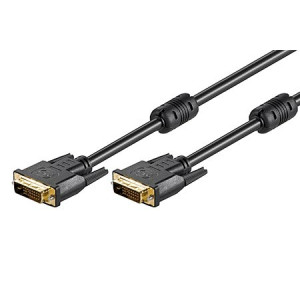 Kabel DVI-D (24+1) vidlice, z obou stran 1,8m barva černá