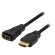 Kabel HDMI 1.4 HDMI zásuvka HDMI vidlice 5m černá