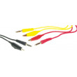 PRZEW-POM-1 Měřicí šňůra 0,8m 60VDC černá, červená, žlutá