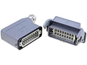 Konektor: HDC vidlice + zásuvka Han Kit PIN: 16 16+PE úhlový