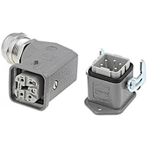 Konektor: HDC vidlice + zásuvka Han Kit PIN: 5 4+PE s vývodkou