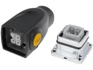 Konektor: HDC vidlice + zásuvka Han-Yellock 10 PIN: 4 3+PE