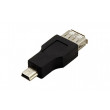 Adaptér USB mini vidlice - USB-A zásuvka
