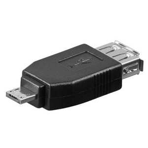 Adaptér USB 2.0 USB A zásuvka, USB A micro vidlice zlacený