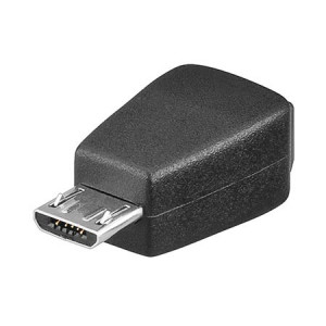 Adaptér USB 2.0 USB B micro vidlice, USB B mini zásuvka
