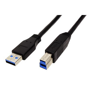 Kabel USB 3.0 USB A vidlice,USB B vidlice 3m černá