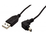 Kabel USB 2.0 USB A vidlice, USB B mini vidlice 1,8m černá