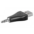 Adaptér USB 2.0 USB A vidlice, Jack 3,5 mm 3 piny vidlice