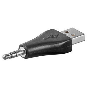 Adaptér USB 2.0 Jack 3,5mm 3pin vidlice,USB A vidlice