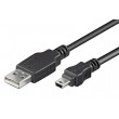 Kabel USB 2.0 USB mini 5pin vidlice Canon, USB A vidlice 5m