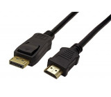 Kabel Display Port 1.1 Display Port vidlice - HDMI vidlice 2m