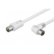 Koaxiální kabel 9.5mm zástrčka, coaxial 9.5mm angled socket 1.5m