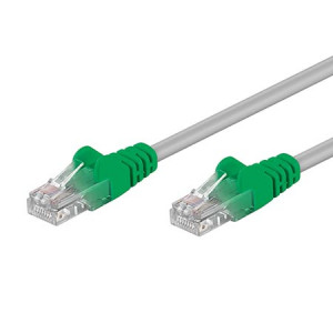 Patch cord U/UTP 5e lanko CCA PVC šedá 1m 28AWG