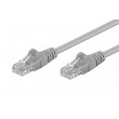 Patch cord U/UTP 5e lanko CCA PVC šedá 0,25m 28AWG