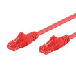 Patch cord U/UTP 6 lanko CCA PVC červená 15m 24AWG