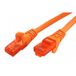 Patch cord U/UTP 6 lanko CCA PVC oranžová 1m 24AWG