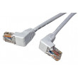 Patch cord U/UTP 5e lanko CCA PVC bílá 1m 26AWG