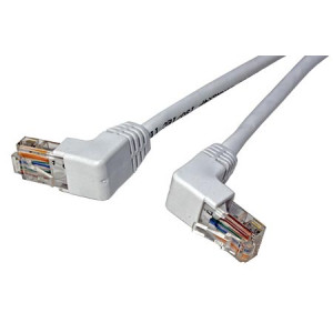 Patch cord U/UTP 5e lanko CCA PVC bílá 5m 26AWG