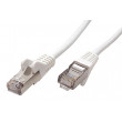 Patch cord F/UTP 5e lanko CCA PVC bílá 1m 26AWG tienený