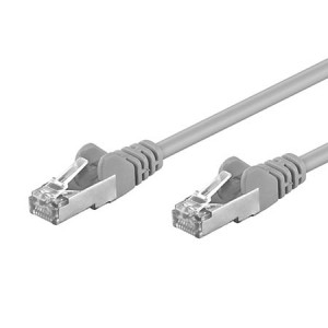 Patch cord F/UTP 5e lanko CCA PVC šedá 25m 26AWG tienený