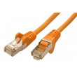 Patch cord F/UTP 5e lanko CCA PVC žlutá 7,5m 26AWG tienený