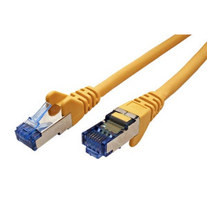 Patch cord S/FTP 6a lanko Cu LSZH žlutá 2m 27AWG