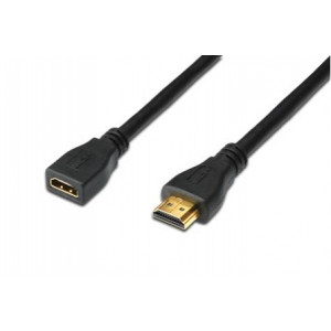 Kabel HDMI 1.4 HDMI zásuvka HDMI vidlice 5m černá