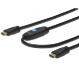 Kabel HDMI 1.4,se zesilovačem HDMI vidlice, z obou stran 15m