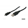 Kabel USB 2.0 USB A vidlice,USB B micro vidlice niklovaný