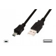 Kabel USB 2.0 USB A vidlice,USB B mini vidlice niklovaný 3m