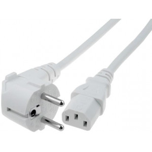 Kabel 3x1mm2 CEE 7/7 (E/F) úhlová vidlice,IEC C13 zásuvka