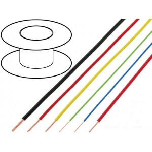 Kabel FLRY licna CU 1,5mm2 PVC černá 60V