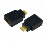 Adaptér HDMI zásuvka, HDMI mini vidlice černá