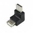 Adaptér USB 2.0 USB A zásuvka, USB A úhlová zástrčka